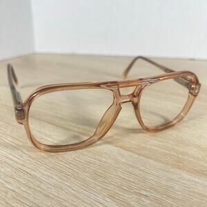 Vintage Safilo Contempora 651 1195 Eyeglasses Oversized Peach 54-16-140